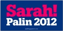 Sarah Palin 2012 bumper sticker
